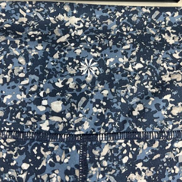 Athleta Sandstone Salutation 7/8 Tight Athletic Leggings in Navy Size Large - Picture 6 of 8